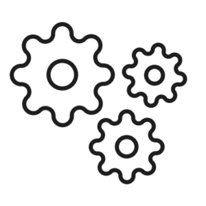 customisation cogs icon