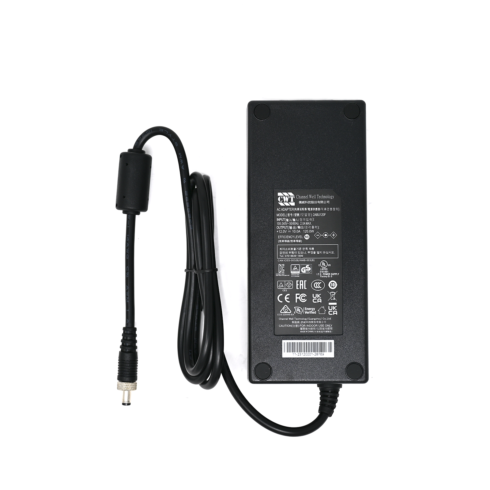 Protectli Threaded 120W Power Supply Brick